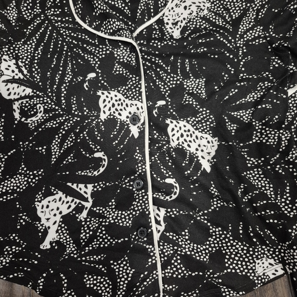 Room Service Tropical Leopard Pajama Set - Picture 3 of 5